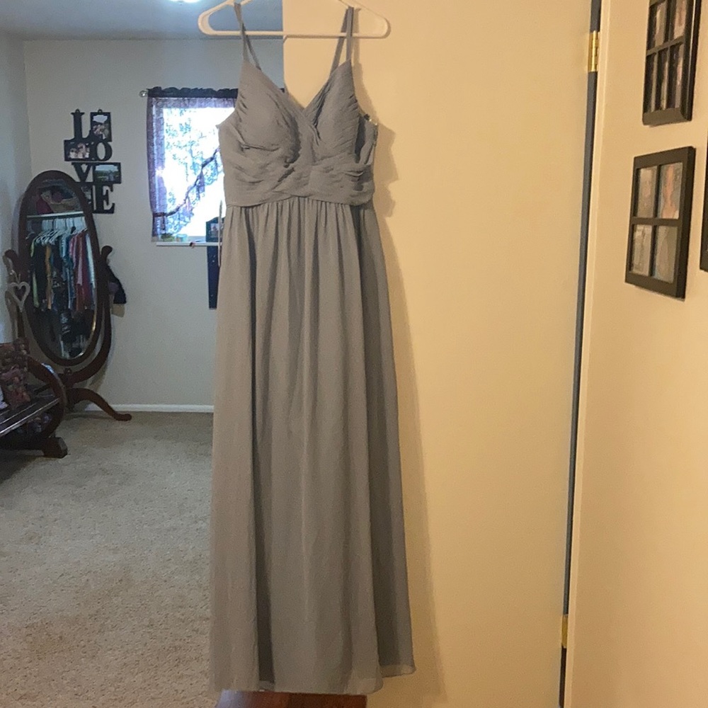 Floor length bridesmaid dress